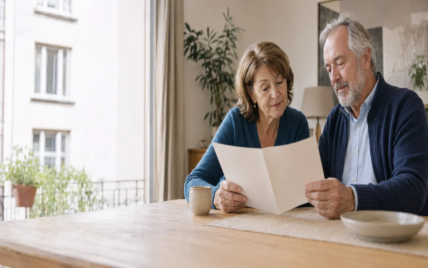 Des seniors consultent calmement des informations générales